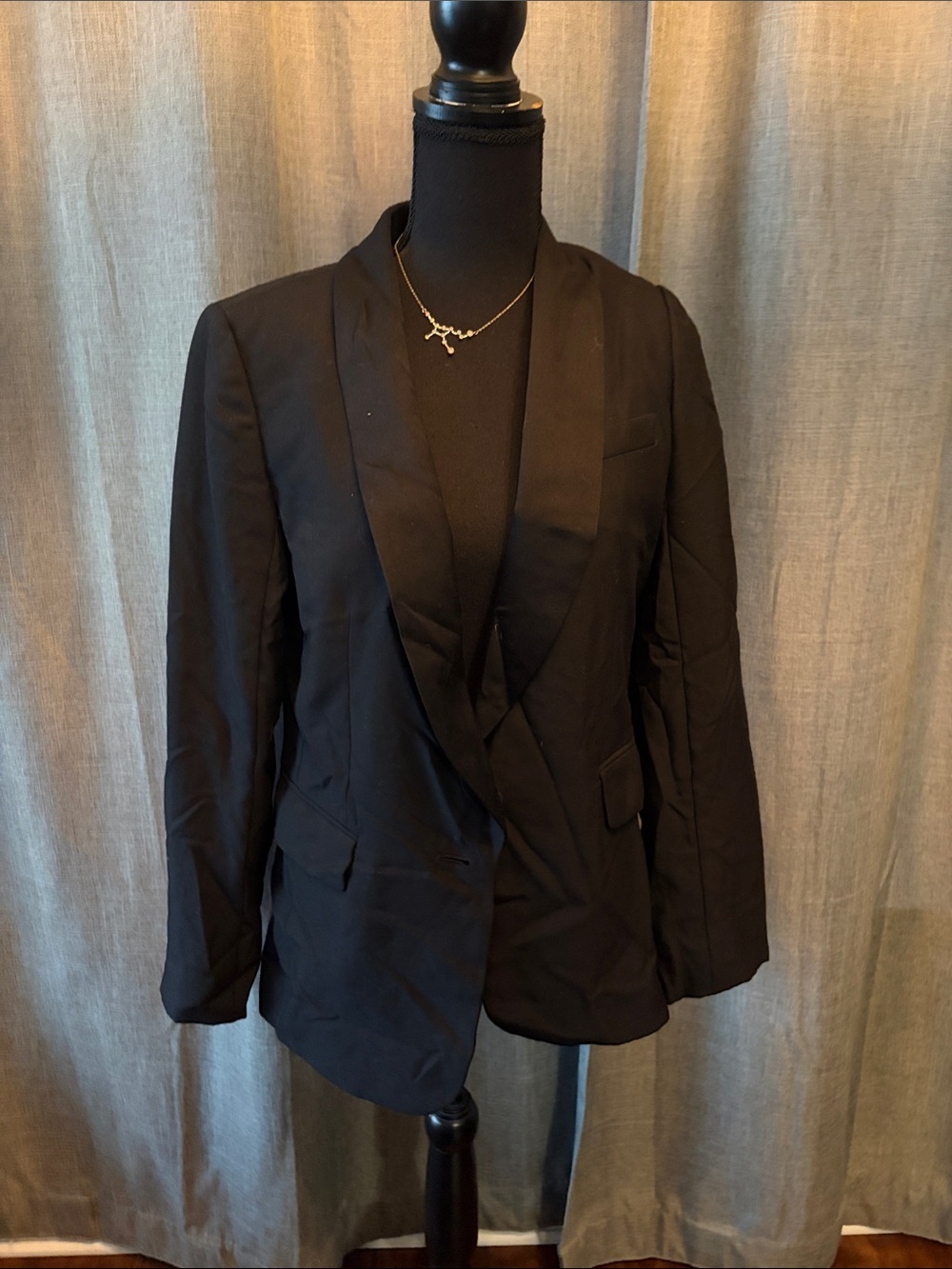 J. Crew Black Shawl Lapel Blazer